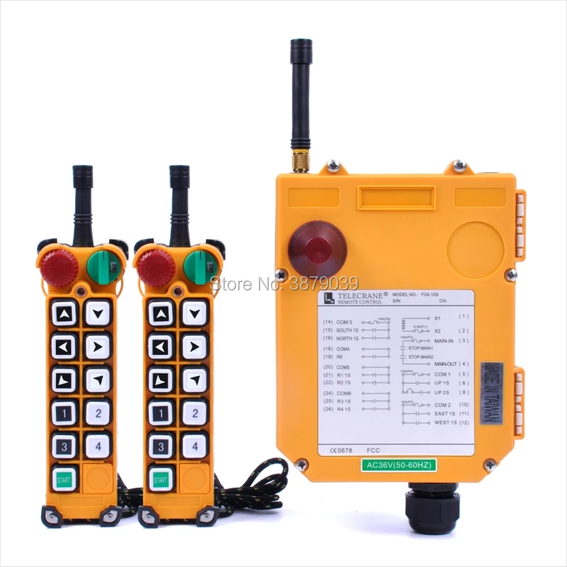TELECRANE F24 10S (2 передатчика + 1 приемник) Промышленное беспроводное радио одна