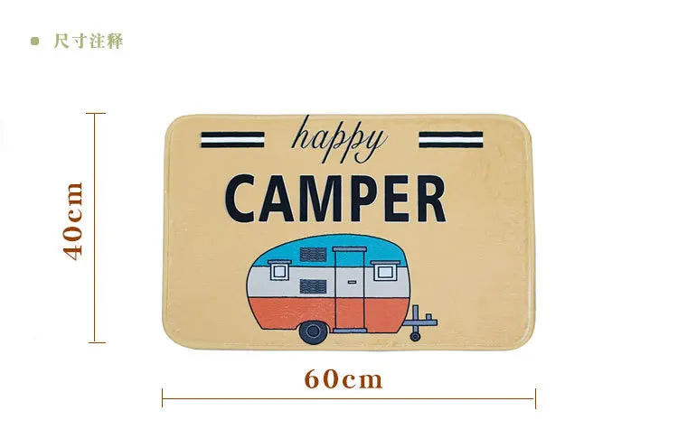 

Cute Cartoon Car Non-slip Bathroom Mats Printed Bathroom Coral Door Bedroom Carpet Shaggey Indoor Floor Mat Non-slip Doormat Rug