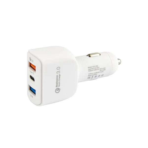 Быстрое Автомобильное зарядное устройство Bakeey QC3.0 Type C с 3 usb портами для iPhoneX XR mi8
