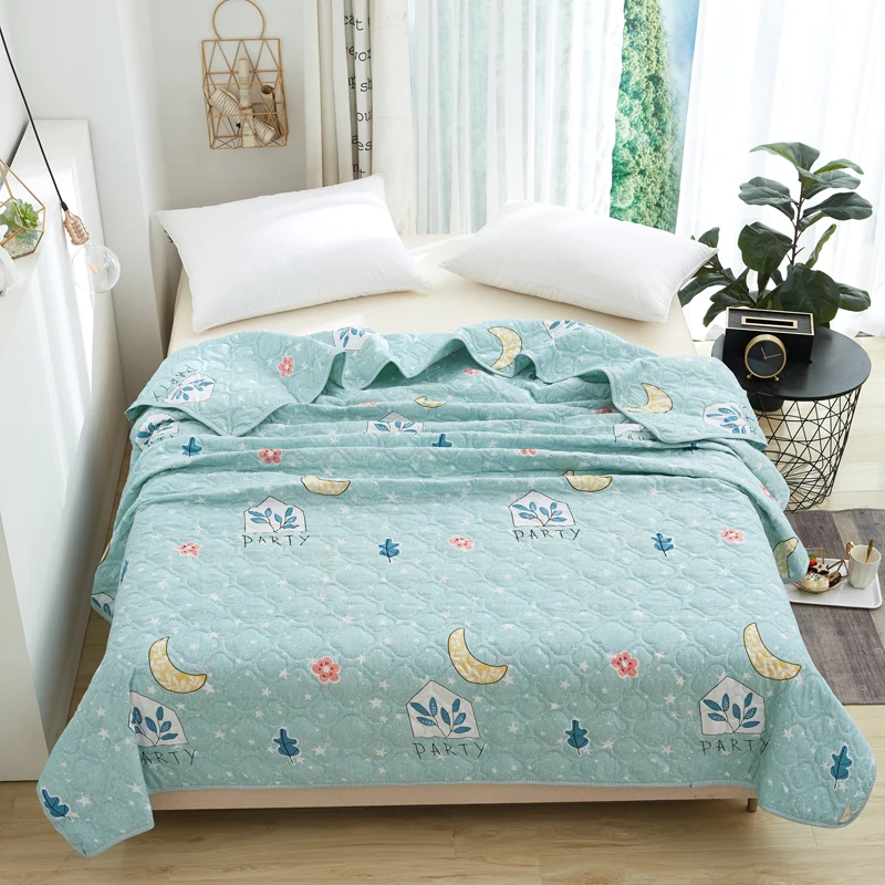 New Summer Quilt Printing Modern Style Thin and Light Comfortable Air Conditioner Adult Child 150x200cm 200x230cm | Дом и сад