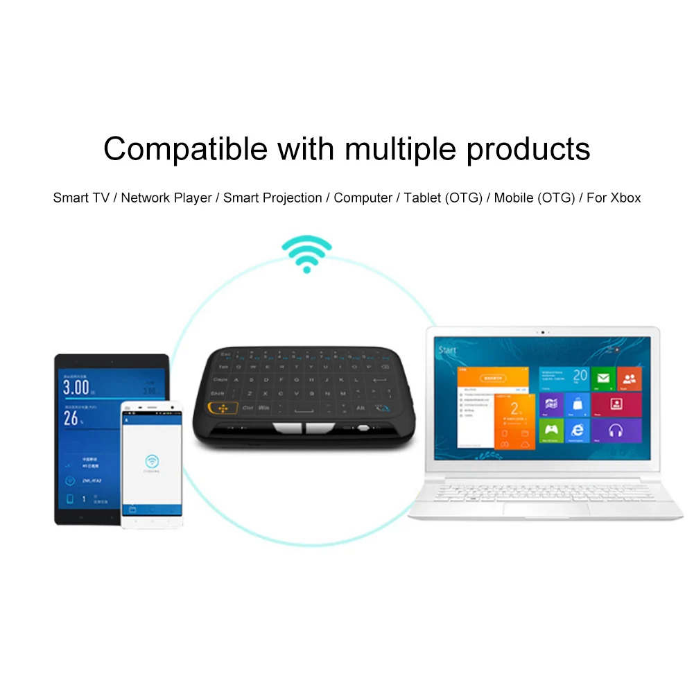 Беспроводная мышь H18 сенсорная мини клавиатура Air для смартфона ПК телефона Bluetooth