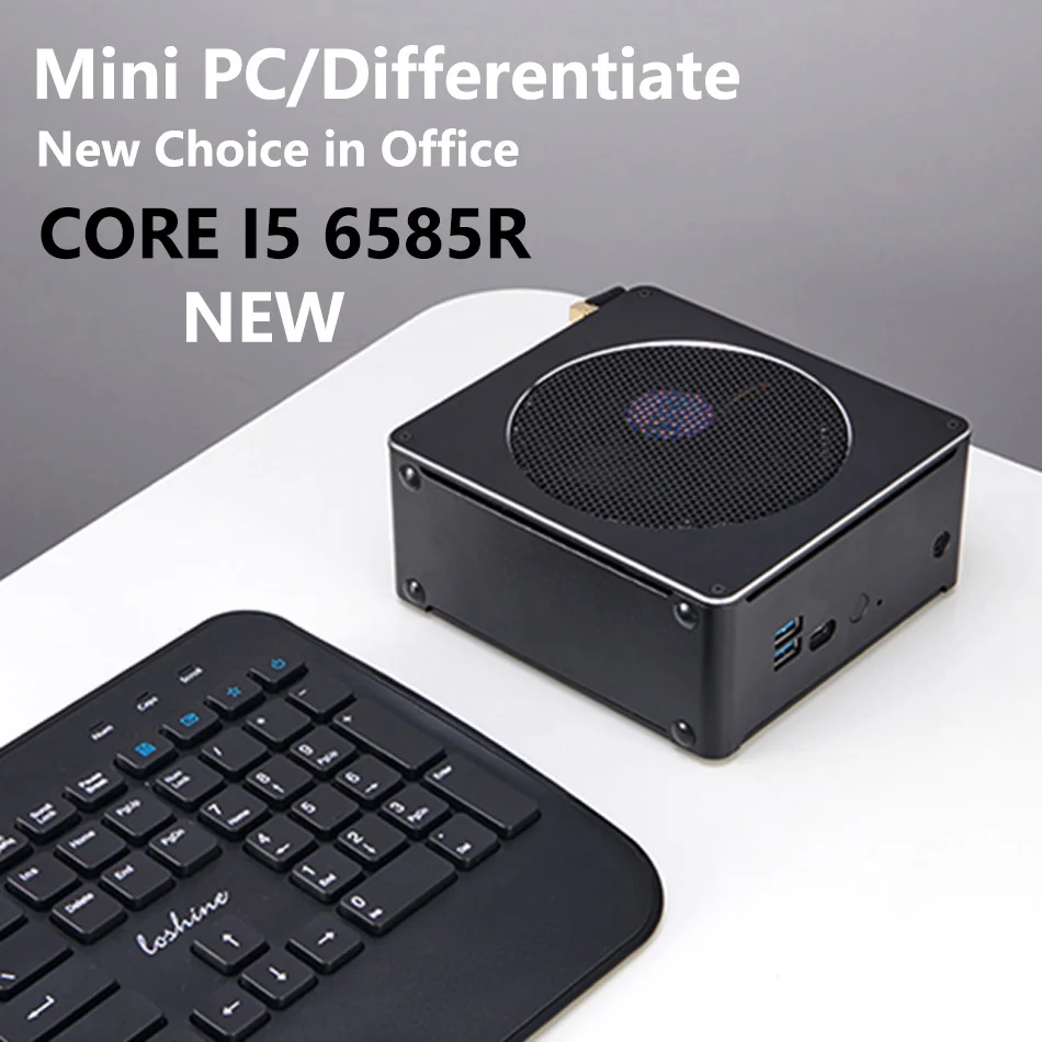 Мини ПК настольный компьютер с Windows 10 Pro/Linux Ubuntu поддержка Intel Core I5 6585R [HUNSN BY01] [4USB3.