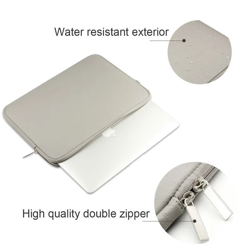 Чехол из ПУ кожи для ноутбука Macbook Pro Air Retina 11 13 14 15 дюймов водонепроницаемый на