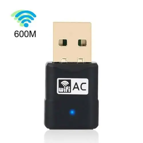AC600 Wi Fi двухдиапазонный USB адаптер беспроводной приемник мини WiFi WLAN Беспроводной