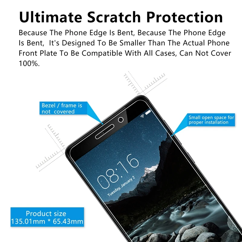 Закаленное стекло для Xiaomi Redmi 4A 2.5D Защита экрана 4 A устойчивая к царапинам