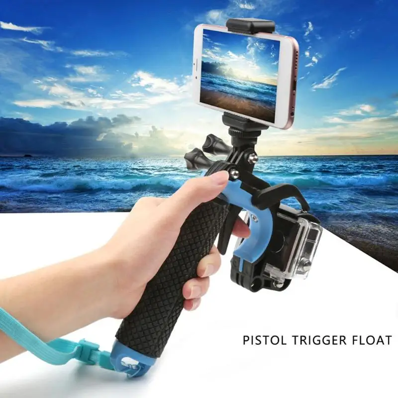 Плавающий поплавок ручка Автоспуск палка триггер затвор телефон клип для GoPro
