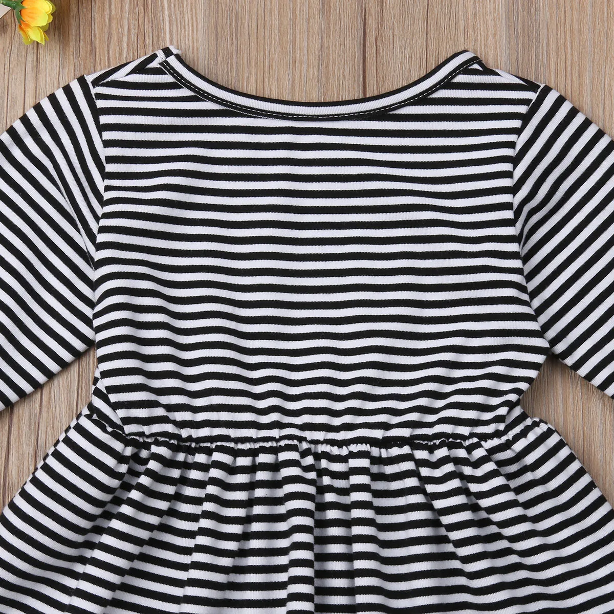 1 6Y детская одежда в полоску для маленьких девочек яркое с коротким рукавом