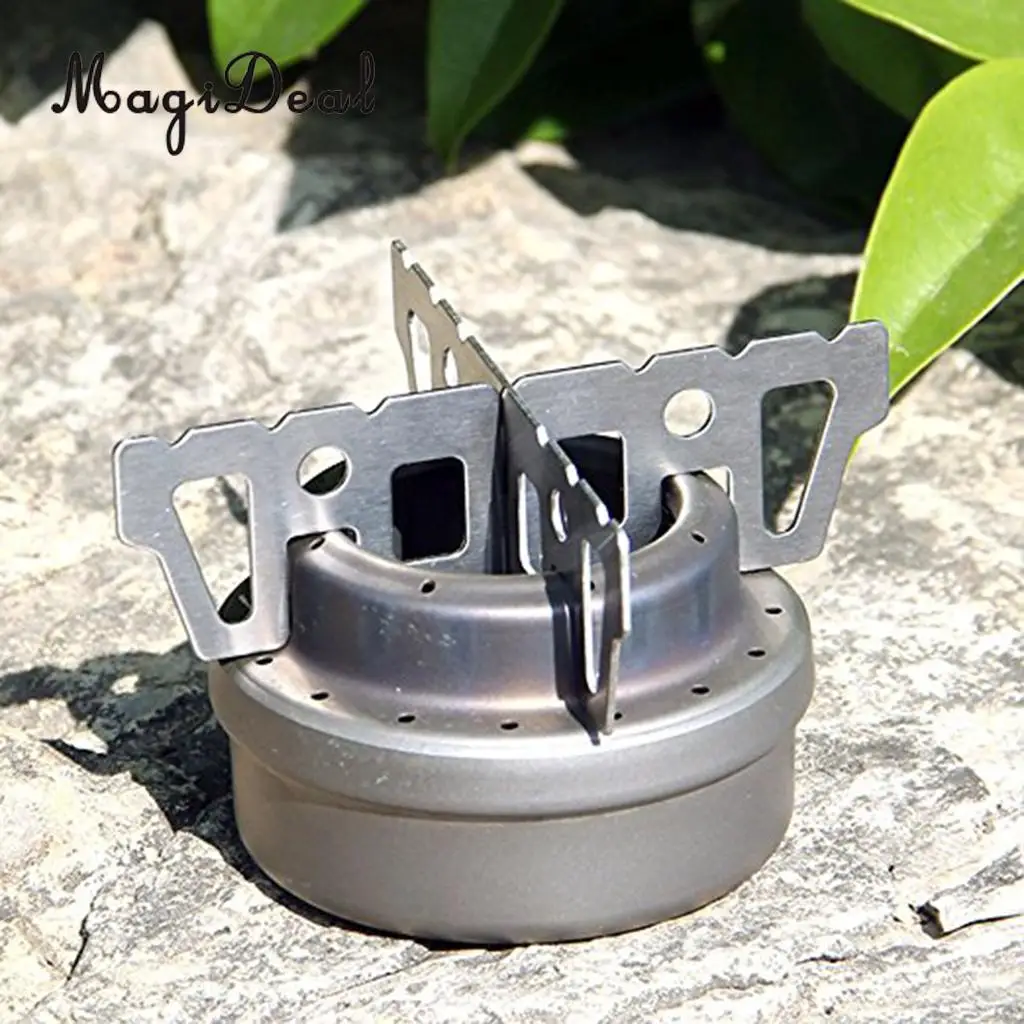 Magaideal подставка для спиртовой печи горелка из титана/нержавеющей стали уличная