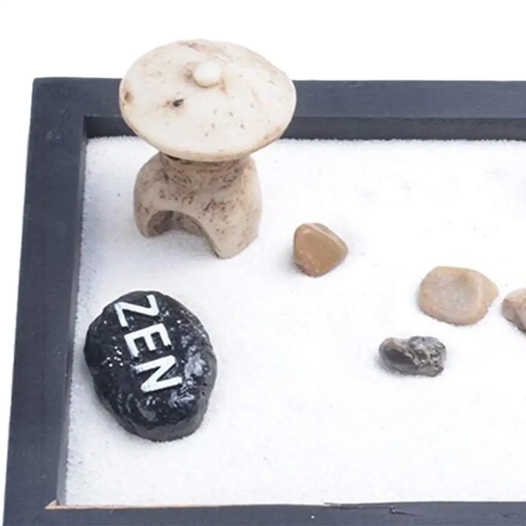 Японский карезансуи мини Zen Настольный сад с погремушкой галька и песок