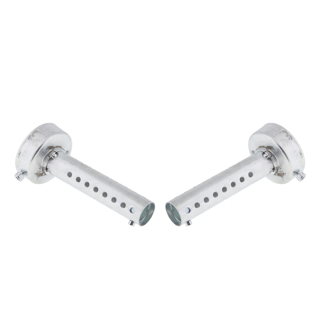 2pcs Motorcycle Tail Exhaust Can Pipe Baffle Muffler Silencer DB Killer Noise Sound Eliminator 60mm Silver | Автомобили и