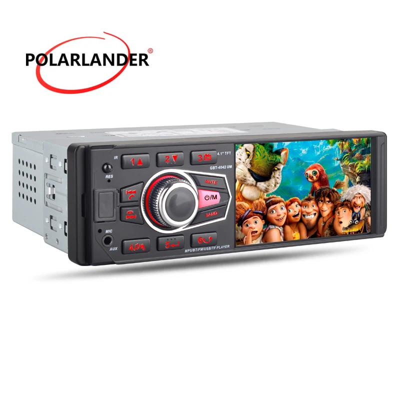 Автомагнитола 1 Din 4 дюйма камера заднего вида HD экран Bluetooth 4042UM рулевое