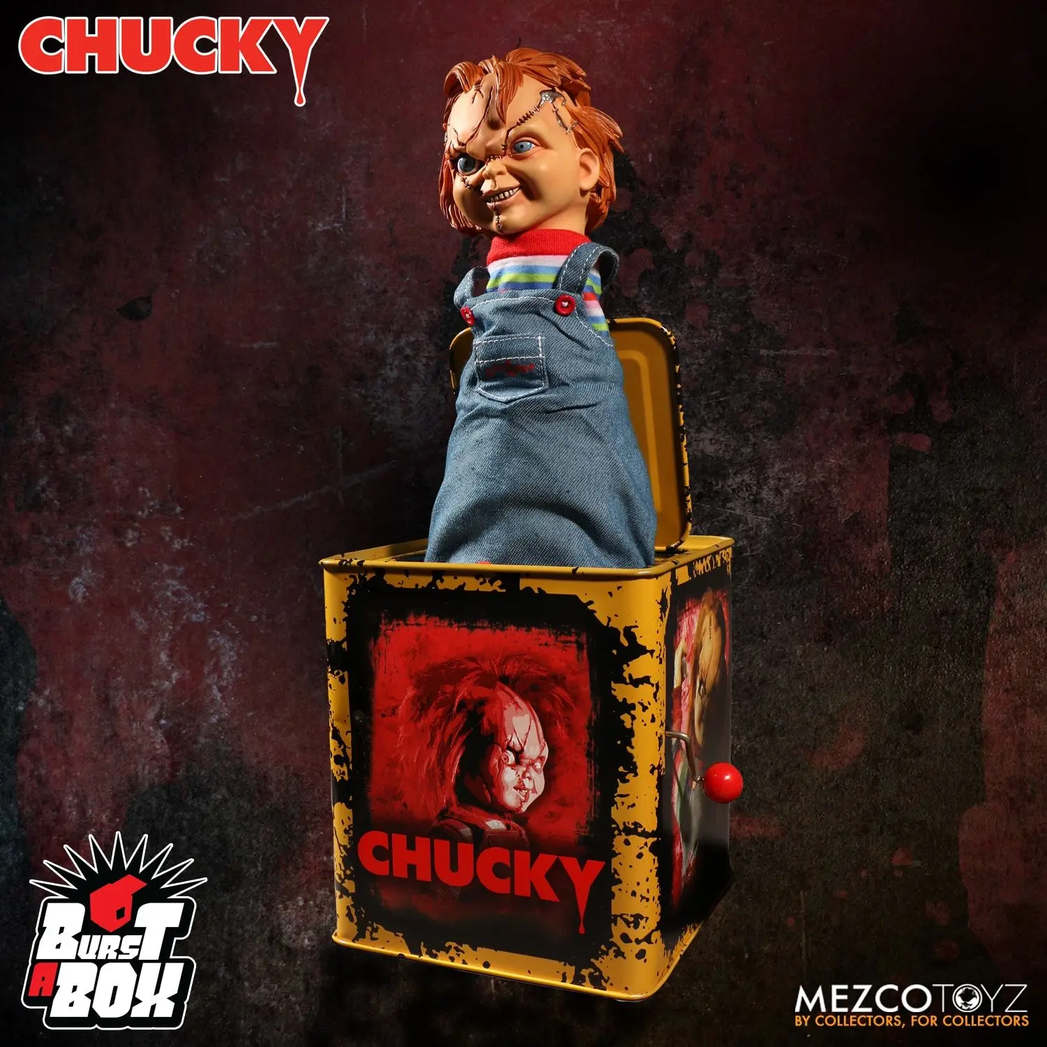Mezco Toyz 78187 14 дюймов смешной Чаки это Джокер Джек-в-коробке для Хэллоуина Праздник подарок