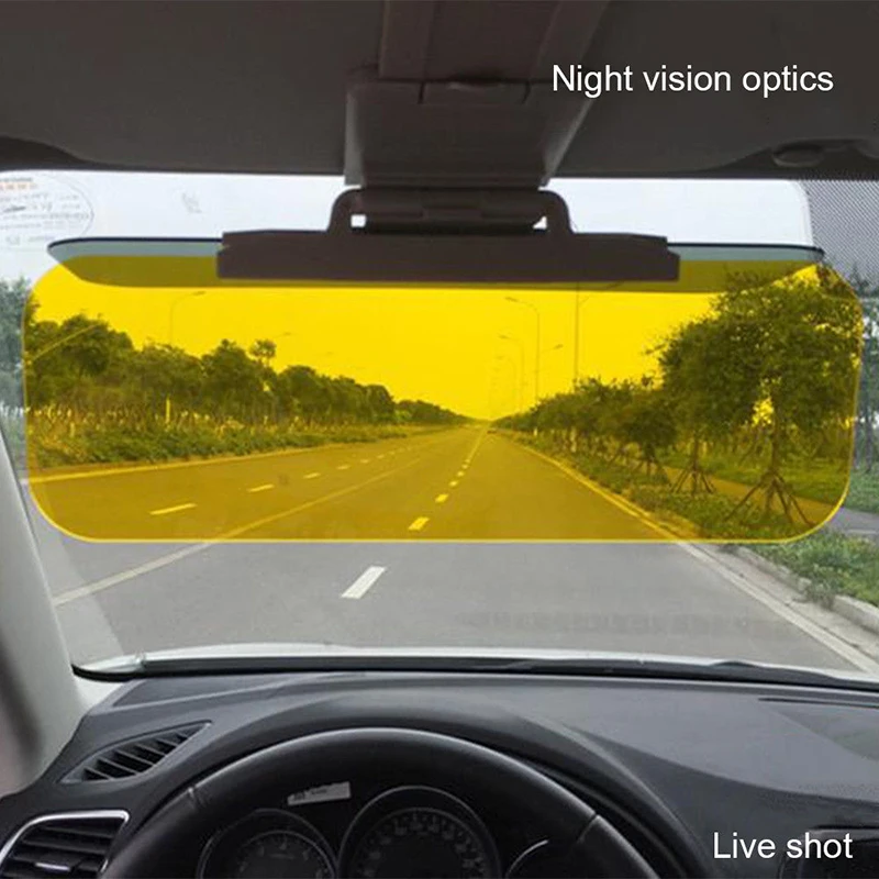 110*320*2mm Car HD Anti-Glare &amp Dazzling Goggle Day Night Vision Driving Sun Visors Mirror 115~190mm CD Board | Автомобили и