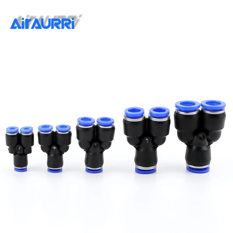 Высококачественные адаптеры PY4 Air Piping Y по заводской цене фитинги с одним касанием