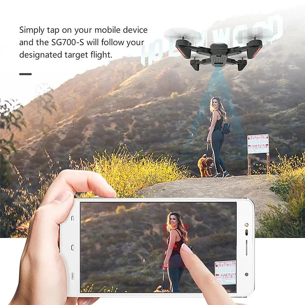 DM107S Dual Cameras Foldable RC Drone High-speed Support VR UAV RTF 2.0MP Wide-angle Camera | Игрушки и хобби