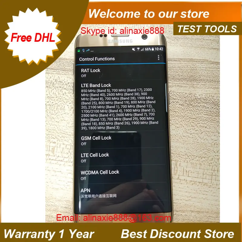 Бесплатная доставка dhl + s7 Edge G935FD карман для вещей поддержка 2CA & 3CA volte polqa и qesq MOS ..