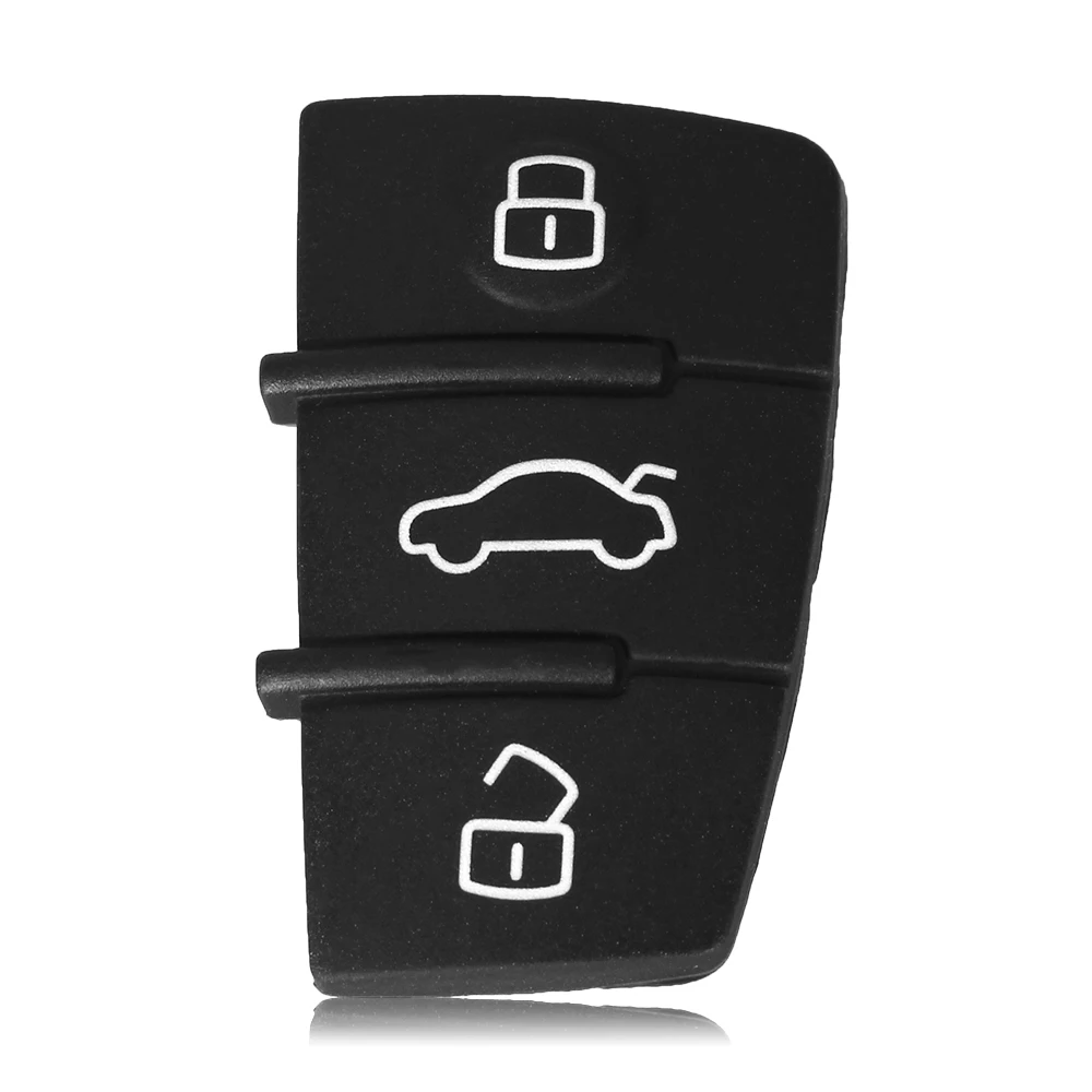 KEYYOU 3 кнопки сменная резиновая накладка брелок для Audi A3 A4 A5 A6 A8 Q5 Q7 TT S LINE RS чехол