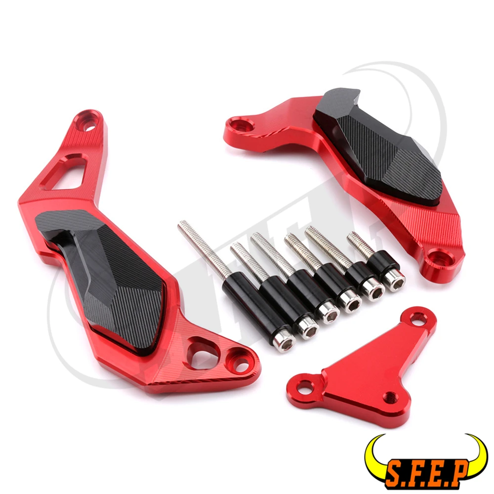 Слайдеры крышки двигателя CNC защитная накладка для Kawasaki Ninja 250 400 Ninja250 Ninja400 2018-2019 |