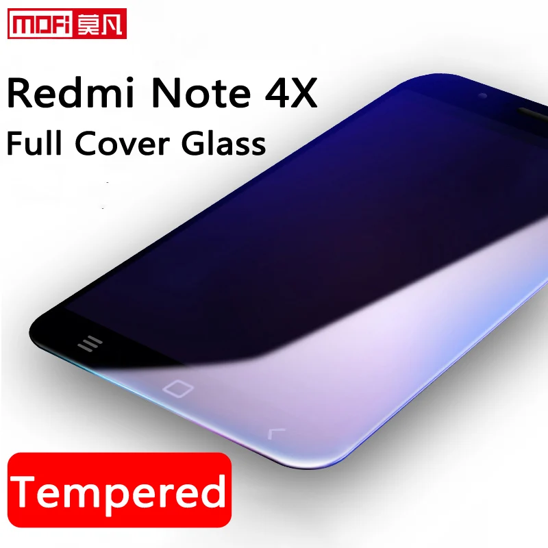 

Screen Protector for Xiaomi Redmi Note 4x Tempered Glass Full Cover Xiaomi redmi Note 4x 32GB Ultra Thin 9H 2.5D Curved Black