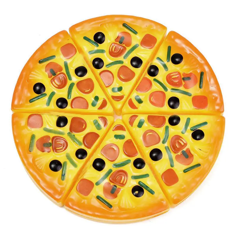 

Pudcoco Kids Toy 6PCS Kids Baby Pizza Party Fast Food Cooking Cutting Pretend Play Set Toy Gift