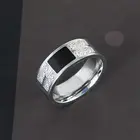 Кольцо на палец с цирконом для мужчин, коктейльное ювелирное изделие с кристаллами серебристого цвета, хороший подарок на день Святого Валентина, размеры 5-12