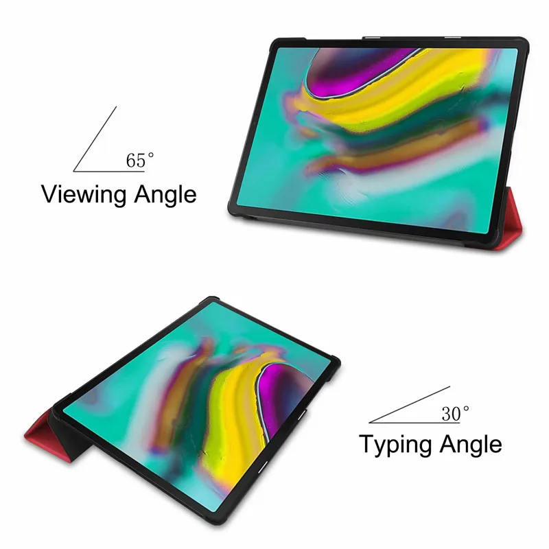 30 шт./лот Роскошный чехол-книжка для Samsung Galaxy Tab S5E 10 5 T720 Тонкий чехол из