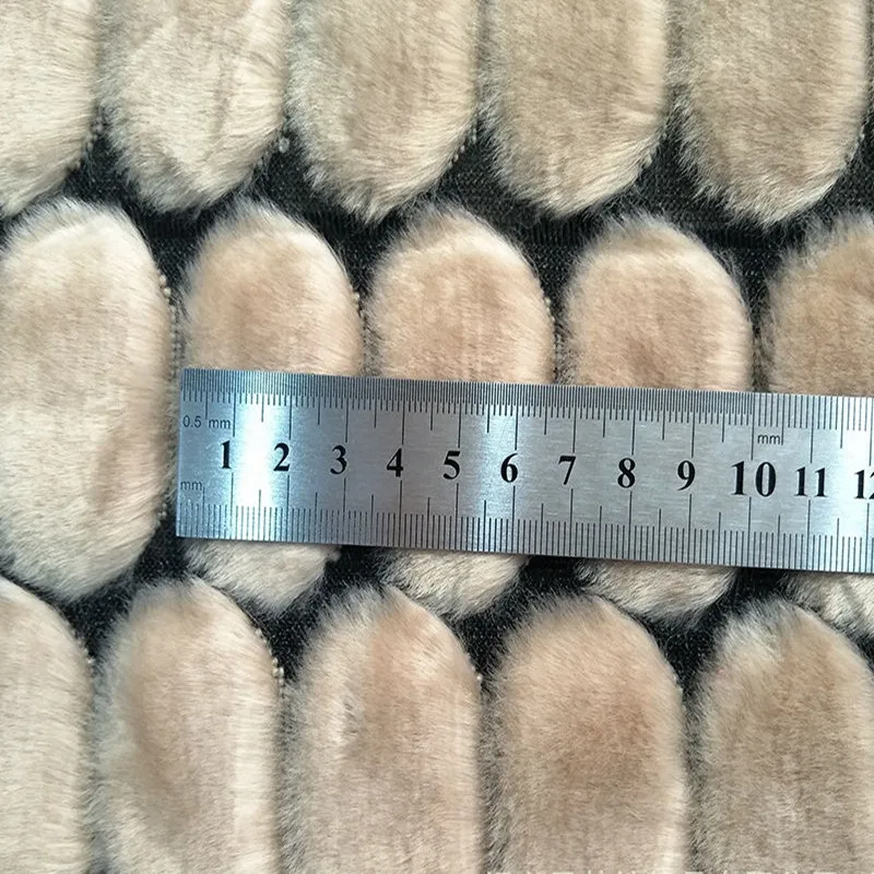 Личи А4 Овальный узор искусственный мех ткань высокого качества мягкая плюшевая