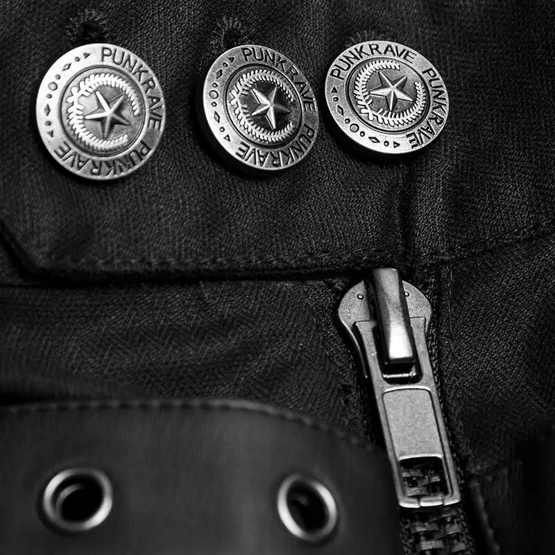Мужские повседневные брюки в стиле милитари прямые панк K 279|Джоггеры| |
