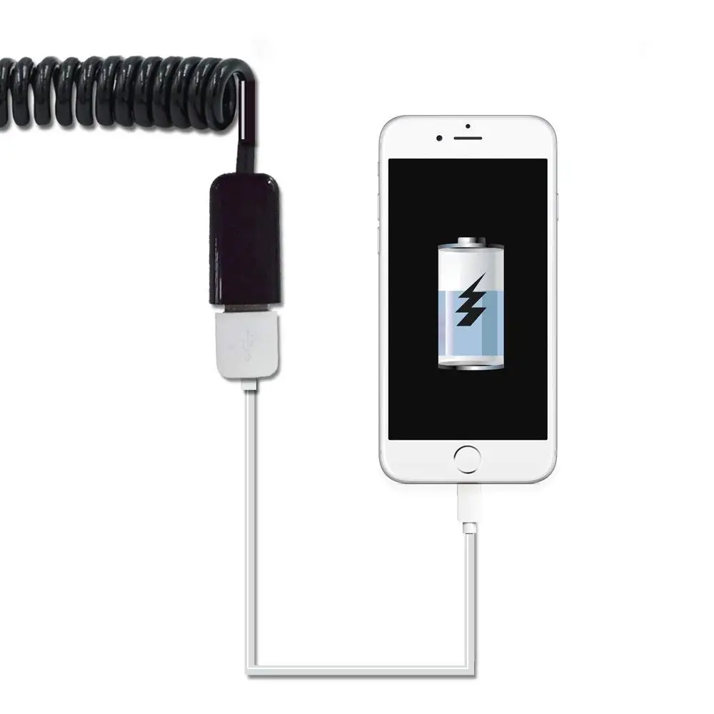 Спиральный кабель адаптера USB A male to female 1 м 3 фута|Кабели передачи данных| |