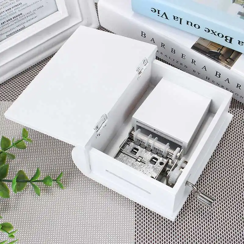 15 тон DIY ручной коленчатые книги Тип Музыкальная шкатулка с дырокол и бумажные