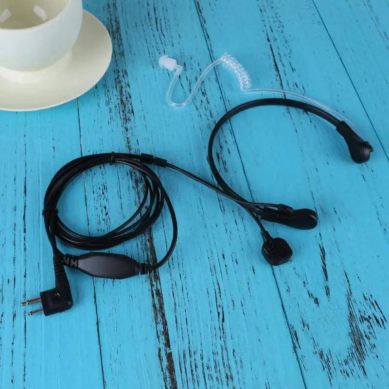 2 Pin PTT горло Mic Covert Акустическая трубка наушник гарнитура для Motorola|Микрофоны| |
