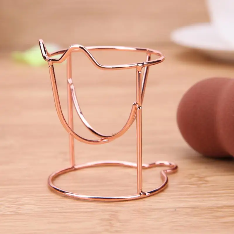 Новинка 1 шт. золотой спонж держатель для макияжа против плесени сушки воздуха