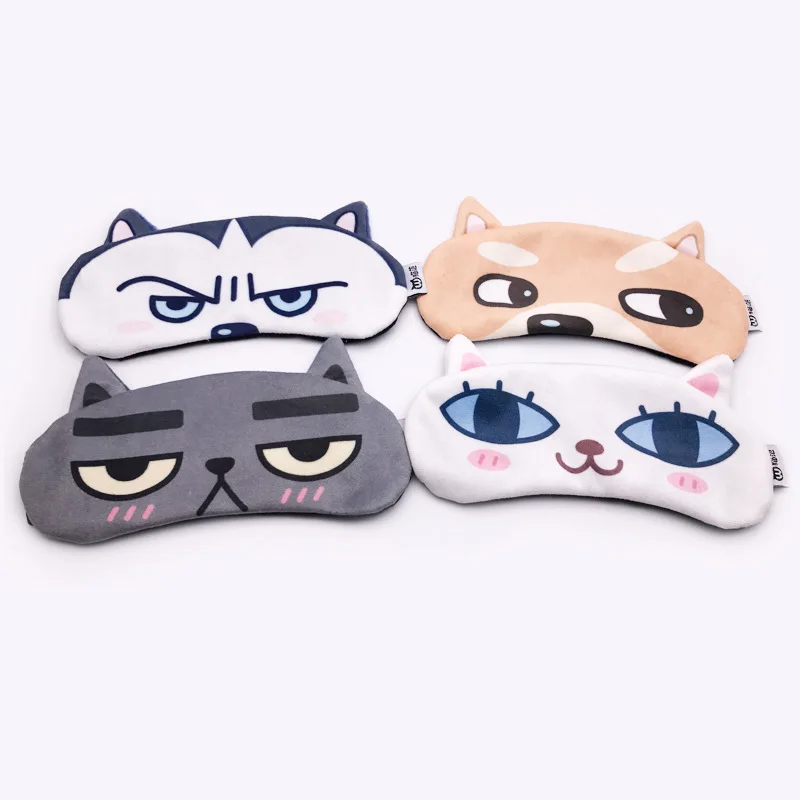 Завязанного Nap мультфильм глаза кошки с холодным и горячим компрессом Dual