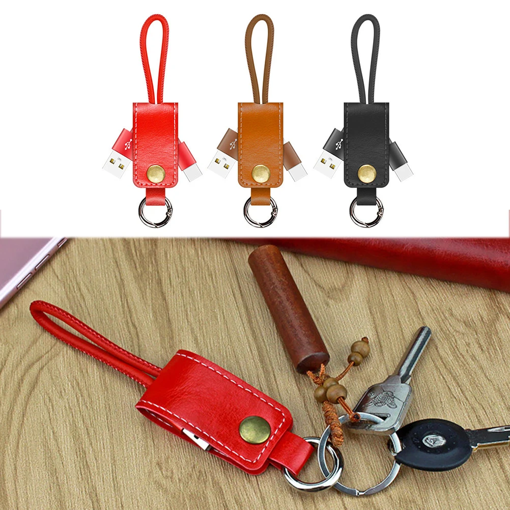 3 шт. USB кабель type C брелок для ключей металлический зарядка с синхронизацией