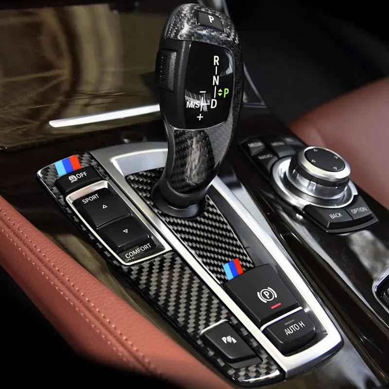 Для BMW F07 F10 F25 F26 из углеродного волокна сменная панель переключения передач для