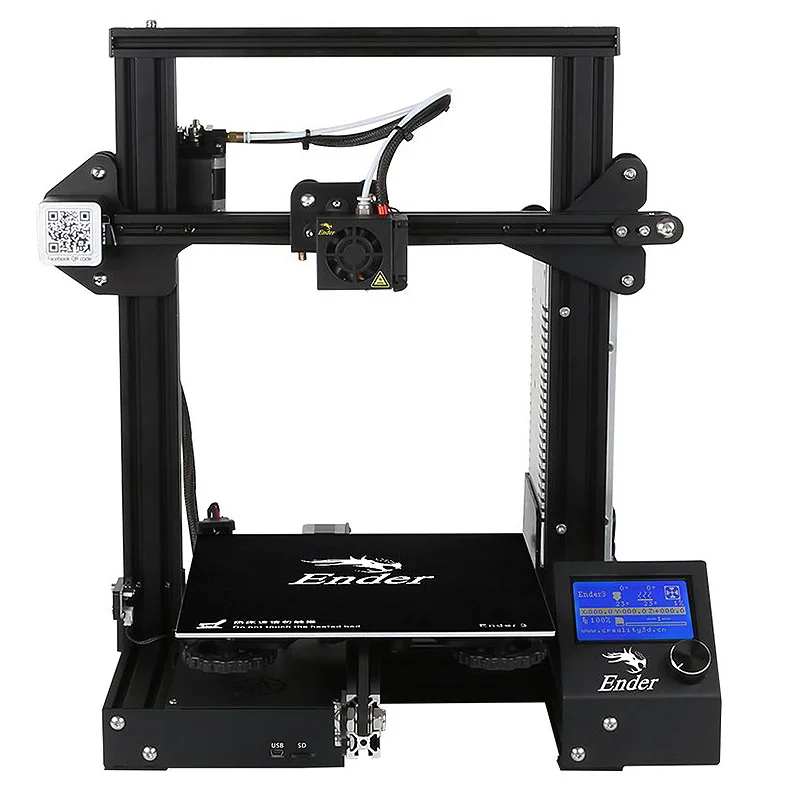 Creality Ender 3 настольный 3D принтер набор Prusa I3 DIY 220x220x250 мм MK8 экструдер 1 75 0 4 сопло