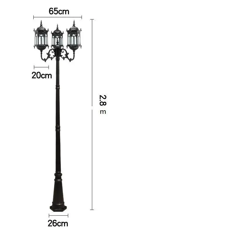 Jalan Straatverlichting Sokak Lamba лампа Lampadaire Farola внешняя Плаза светильник Exterieur Led Off Lampione