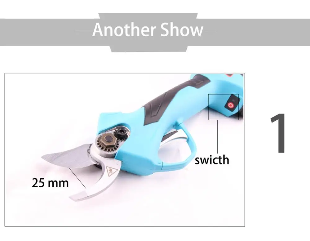 

electric garden scissors Handheld electric garden tools Cutting diameter 25MM working time 3-4 hours flower cutting scissors