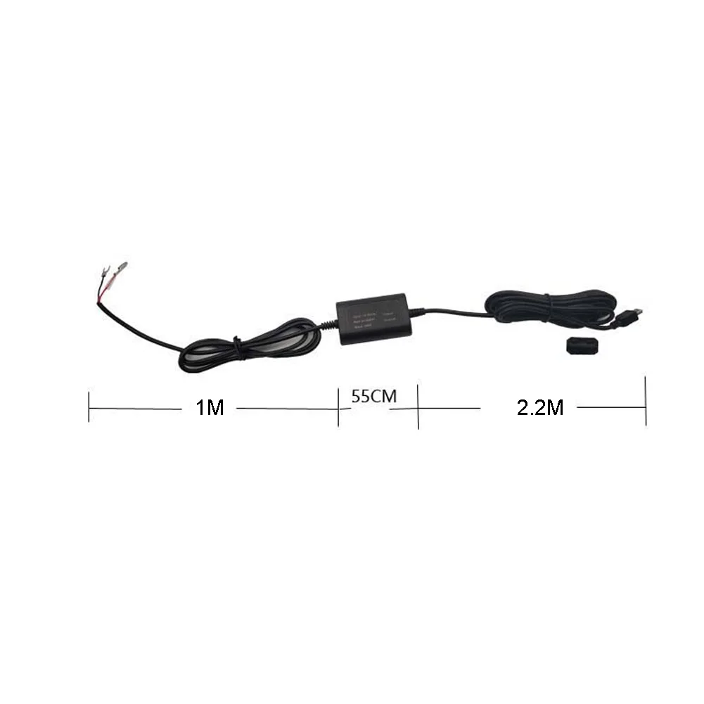 Кабель для зарядки от 12 в 24 до 5 В с Mini USB защитный кабель видеорегистратора