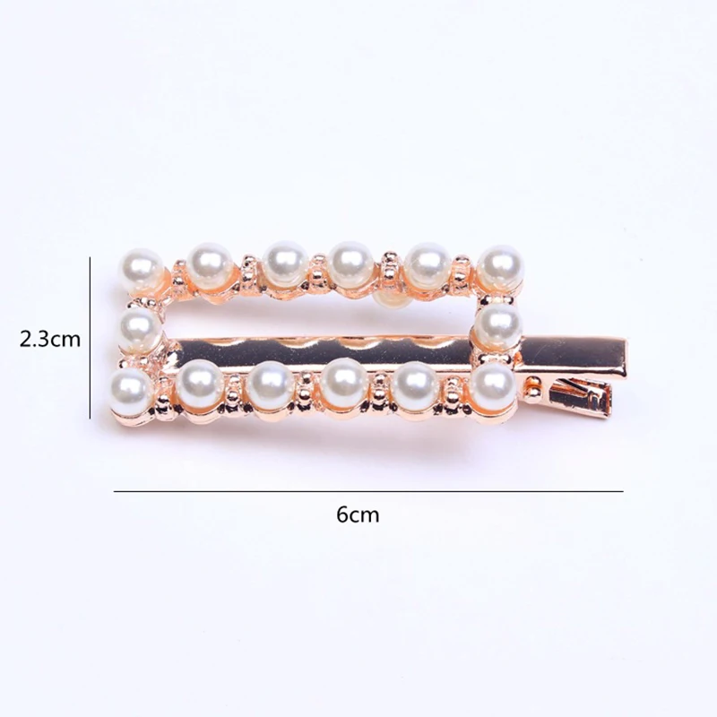 Hot Sale 1PC New Pearl Headdress Hairband Hairpin Fashion Women Rose Gold Hair Clip Accessories |