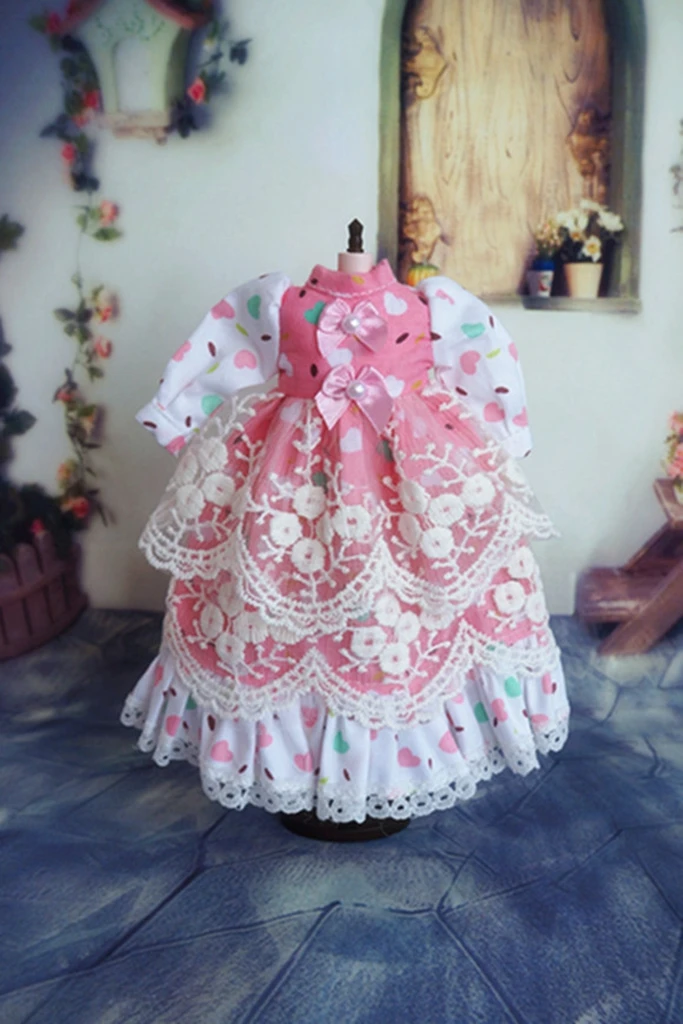 [Wamami] 1 шт. 92 # платье ручной работы в виде РОЗОВОГО СЕРДЦА для куклы Pullip | Игрушки и