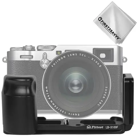 Быстросъемный L-образный кронштейн First2savvv для камеры Fuji Fujifilm X100F, головка штатива Benro Arca Swiss