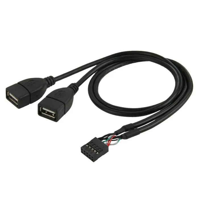 Кабель-переходник для материнской платы с 10 контактами на два разъема USB 2 0 50 см |