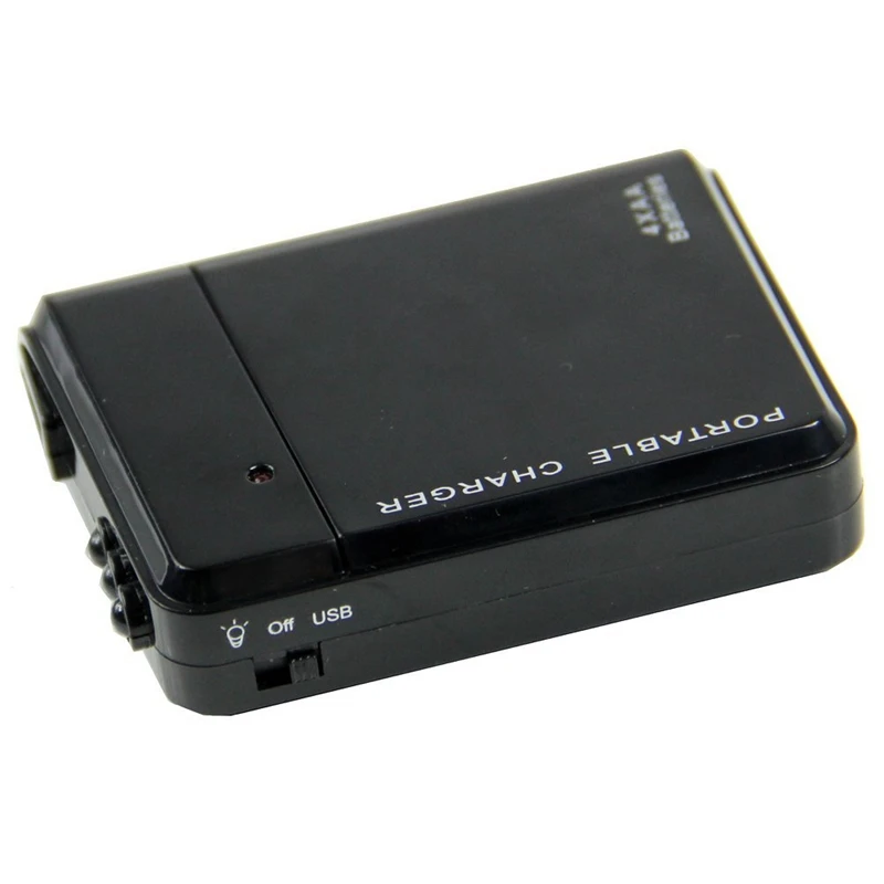 full black 4x aa battery portable emergency power charger usb for cell phone free global shipping