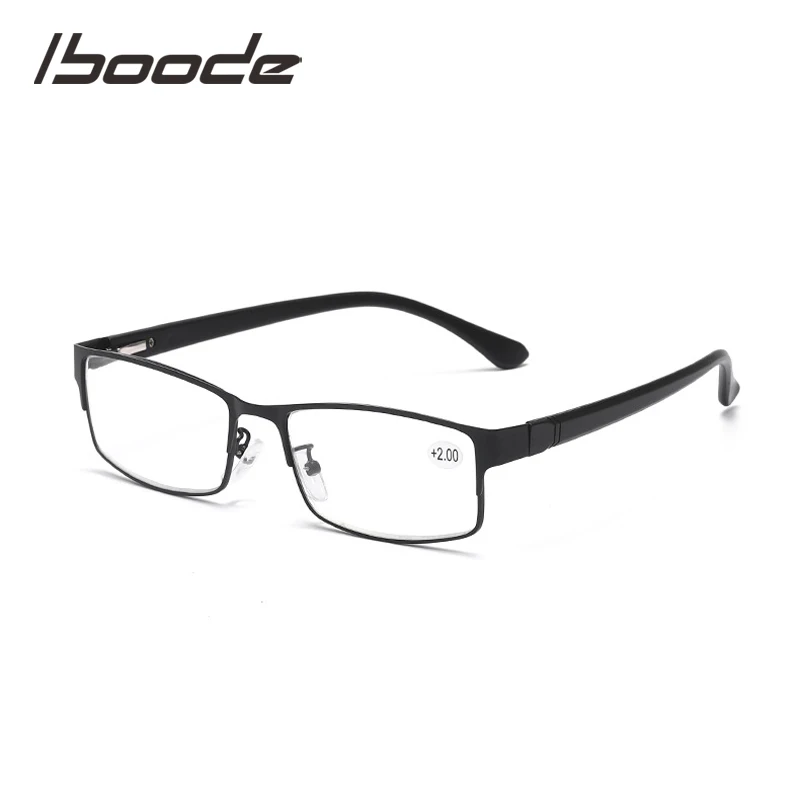 Iboode новые мужские очки для чтения TR90 Пружинистые дужки диоптрий оптические мода