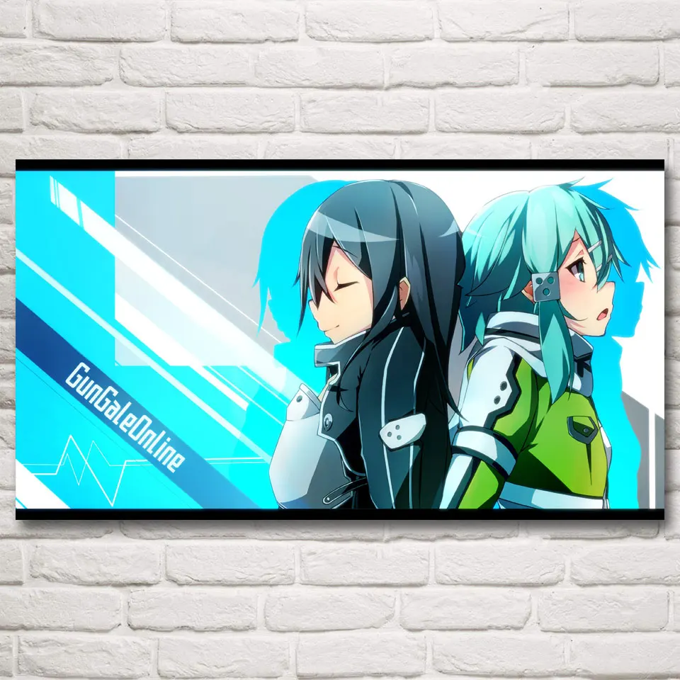

1 Panel Sword Art Online Anime Ideo Games Kirigaya Kazuto Art Silk Poster Prints Home Decor Painting Artworks Modern Poster