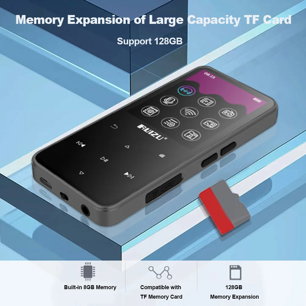 Mp3 плеер RUIZU D10 с поддержкой Bluetooth и FM радио 8 Гб|MP3-плееры| |