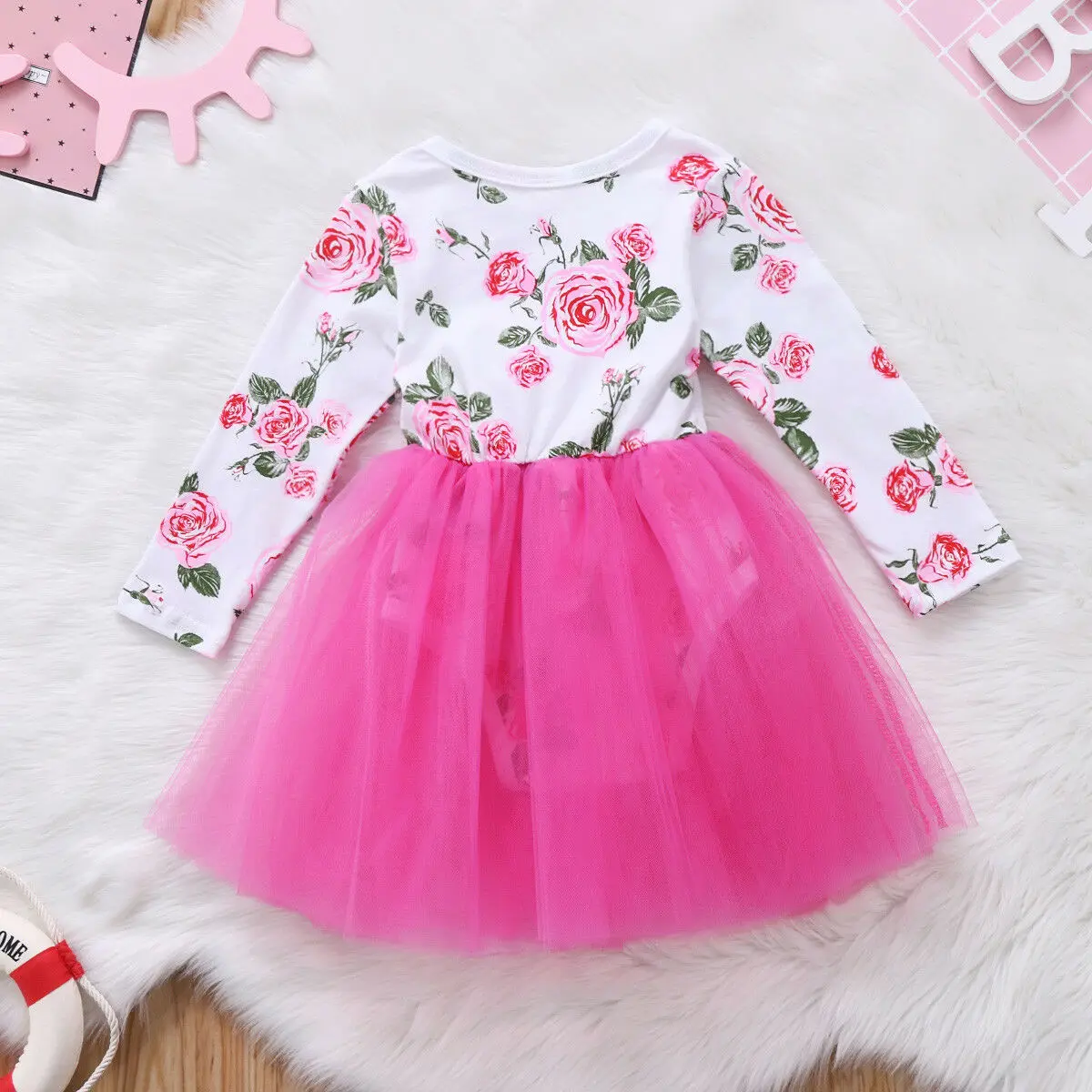 Emmababy детские для маленьких девочек с красивым цветочным рисунком летний длинным