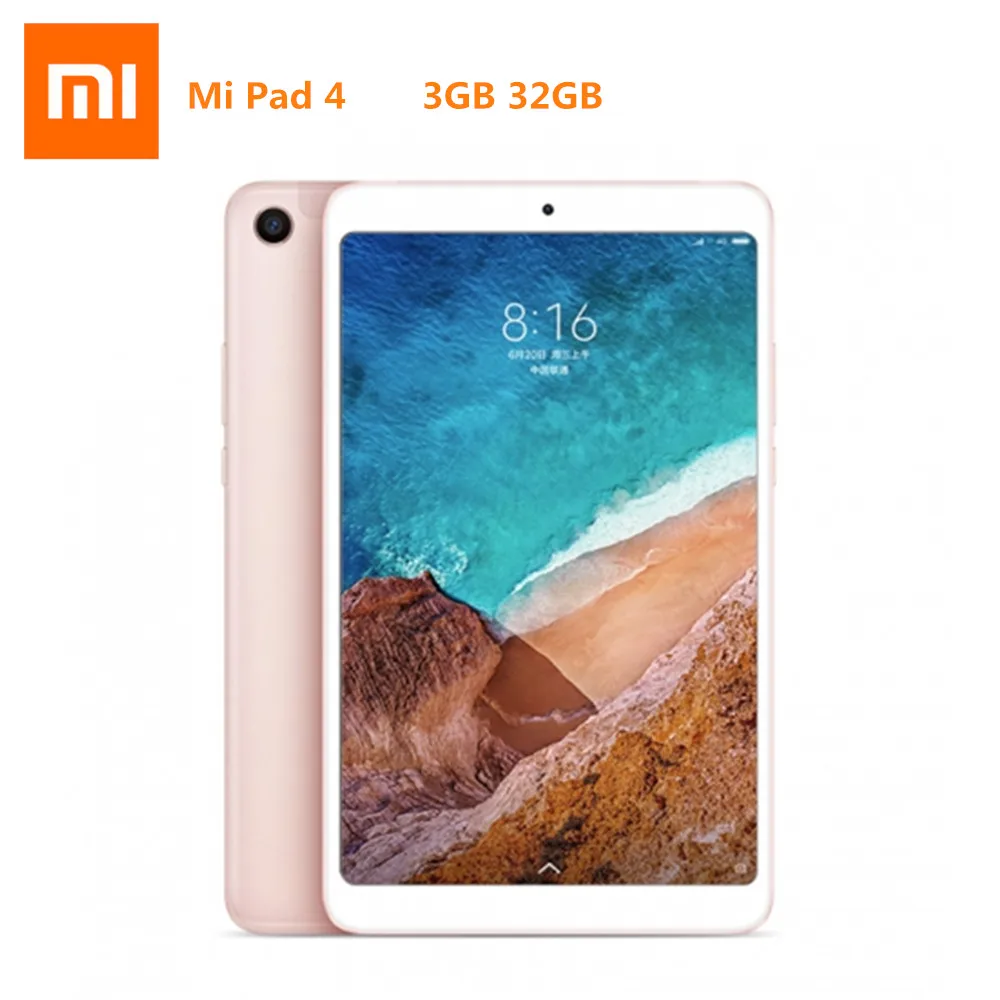 Xiaomi mi Pad 4 планшетный ПК 8 0 дюймов UI 9 Восьмиядерный процессор Snapdragon 660 3 Гб ОЗУ 32 ПЗУ