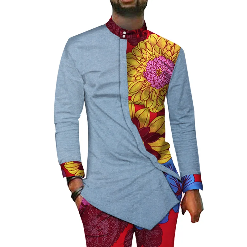

2019 summer and autumn african men cotton plus size suits free customerized M-6XL